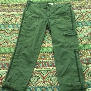 Anthropologie Hei Hei Green Cargo Pants